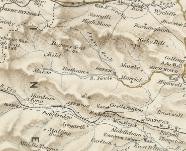 History of Swaledale, in Richmondshire and North Riding | Map and ...