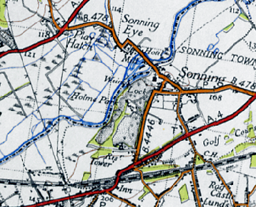 Ordnance Survey New Popular edition map -- click to enlarge